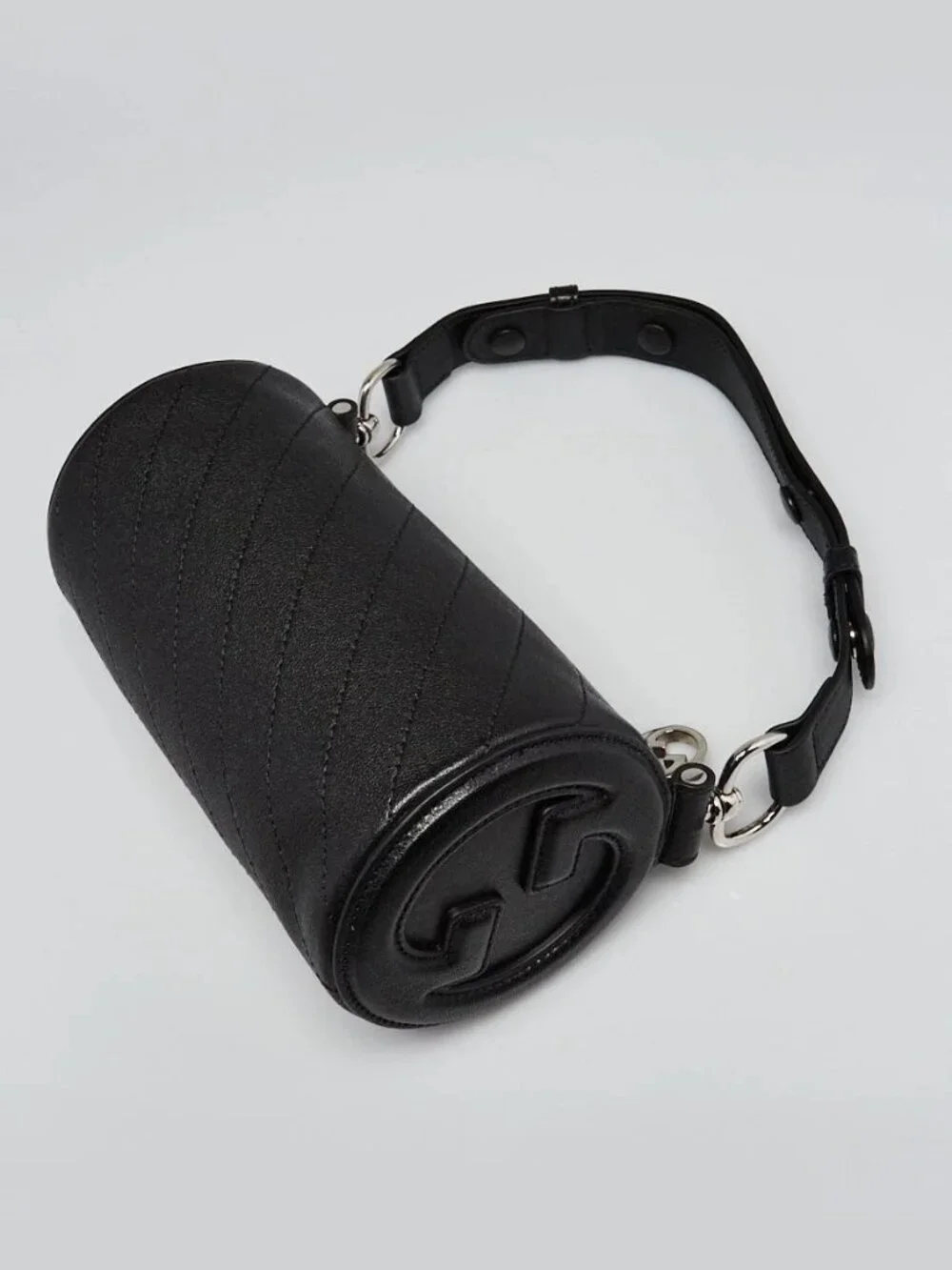 Gucci Black Leather Blondie Mini Barrel Bag - Picture 3 of 11